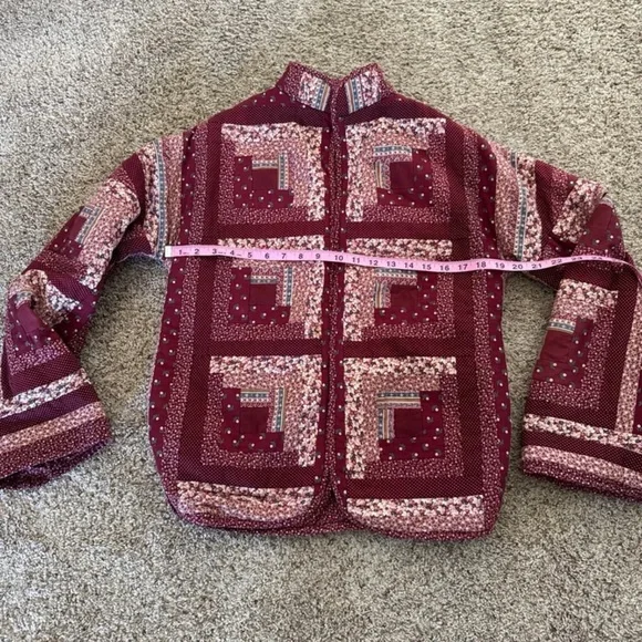 Quilted Reversible Open Front Jacket with Pockets size Small - Picture 10 of 11